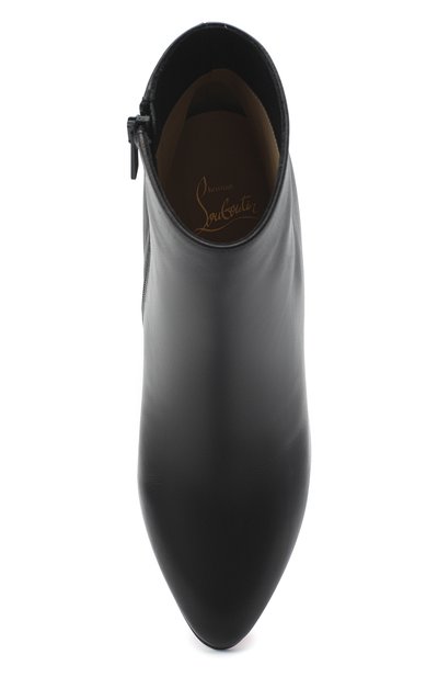 Кожаные ботильоны leviti 100  CHRISTIAN LOUBOUTIN, арт. levitibootie 100 calf/metal-plex zeppa, фото 5