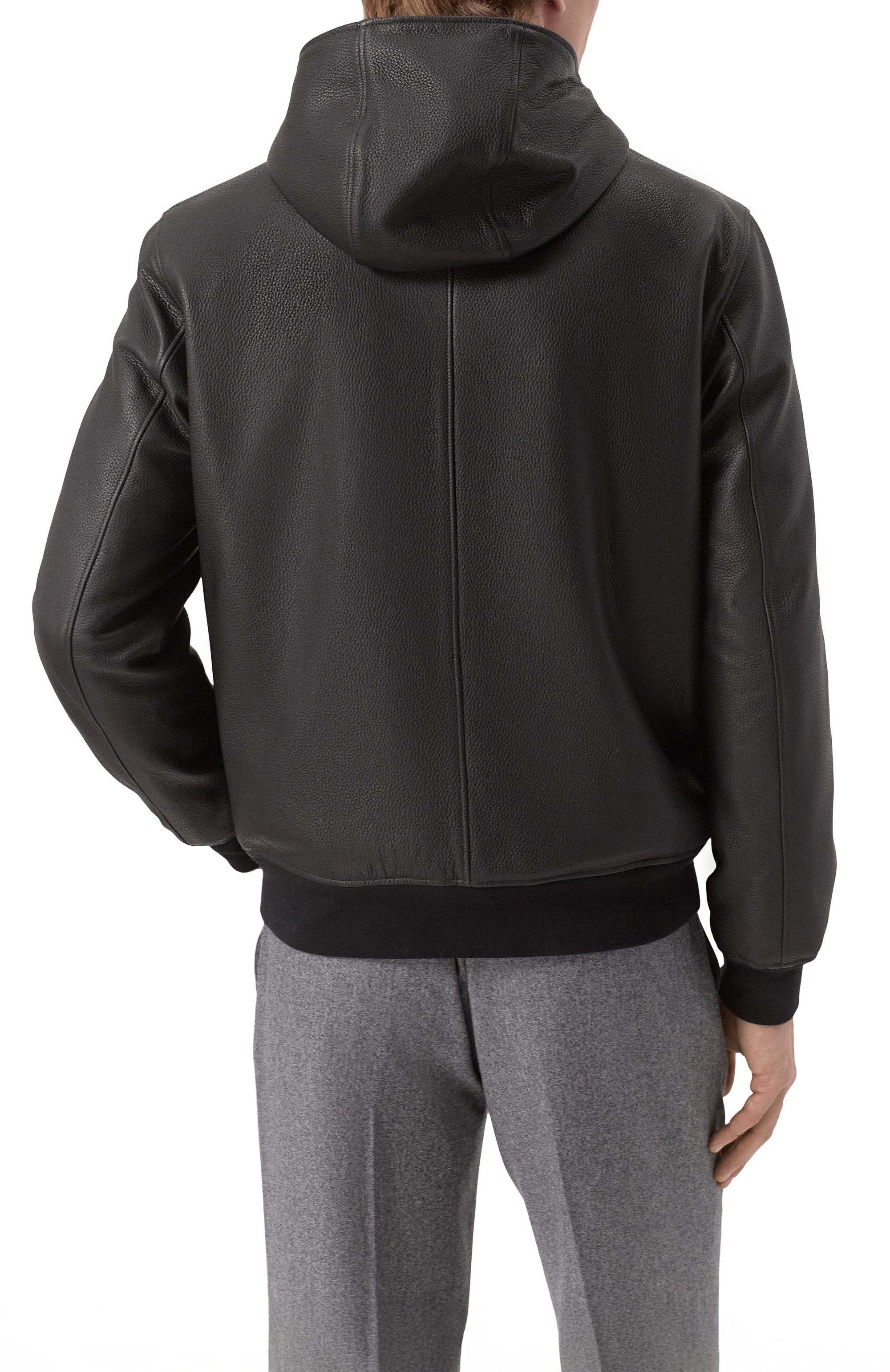 Кожаный бомбер с подкладкой из бобра MVST, арт. SWEAT913/274-00/60, фото 4