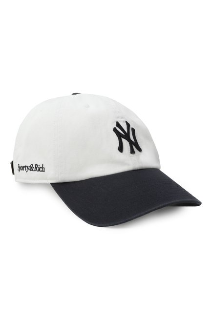 Женская хлопковая бейсболка sporty &amp; rich for &#039;47 &amp; the new york yankees SPORTY AND RICH, арт. AC060623631WH50