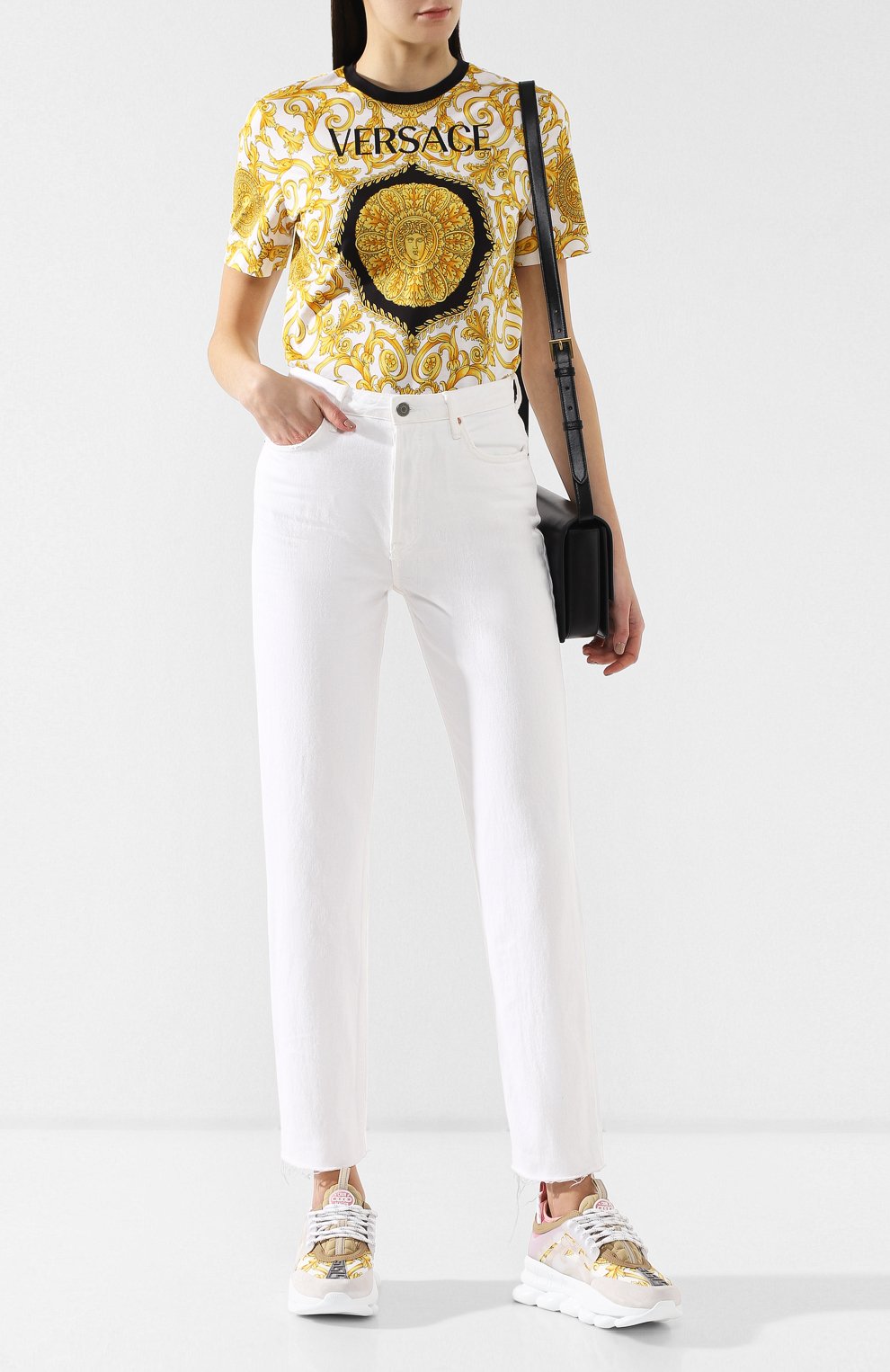 Комбинированные кроссовки chain reaction VERSACE, арт. DSR705G/DICTG, фото 2