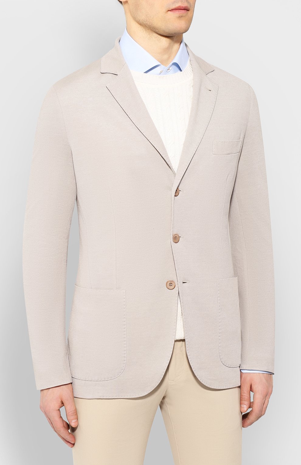 Пиджак из хлопка и шелка LORO PIANA, арт. FAE8388, фото 3