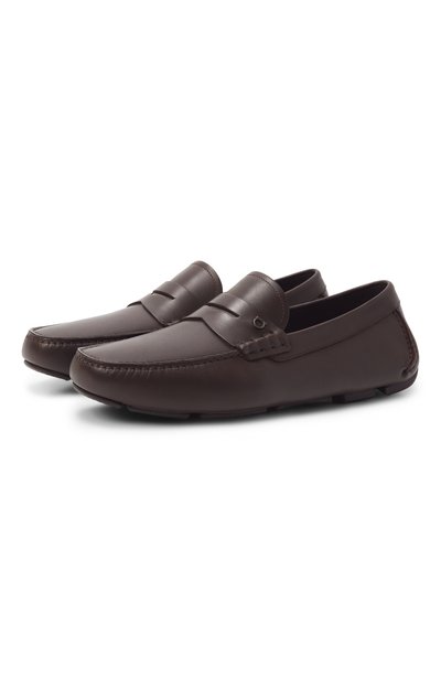 Мужские кожаные мокасины gancini FERRAGAMO, арт. 02A688/789