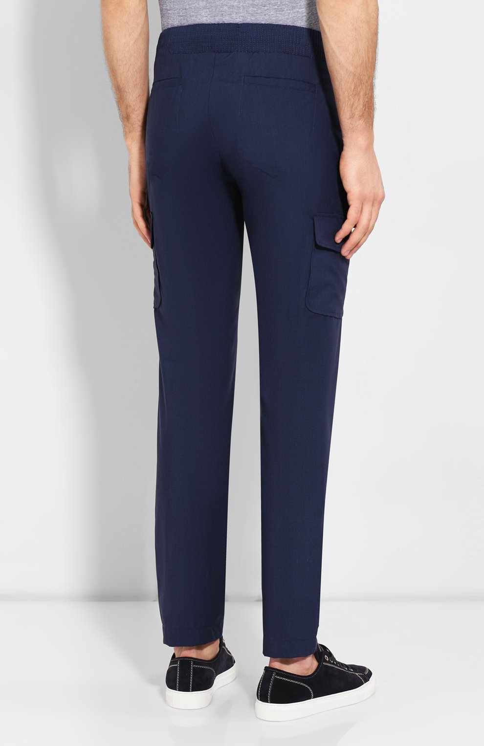 Брюки-карго из смеси шерсти и шелка ZILLI, арт. MBT-PANTS-ZS821/0001, фото 4