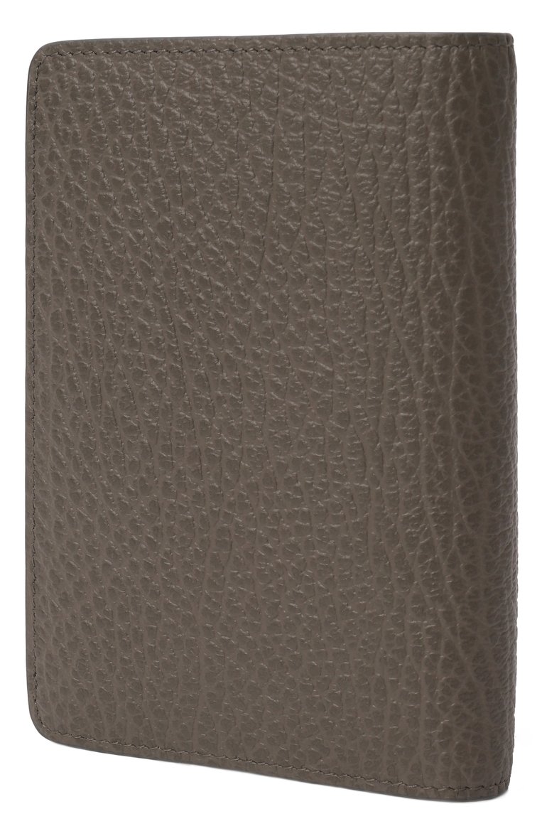 Мужской кожаная обложка для паспорта MAISON MARGIELA серого цвета, арт. SA3VL0001/P4455 | Фото 2 (Материал: Натуральная кожа; Материал сплава: Проставлено; Кросс-КТ: обложки и футляры)