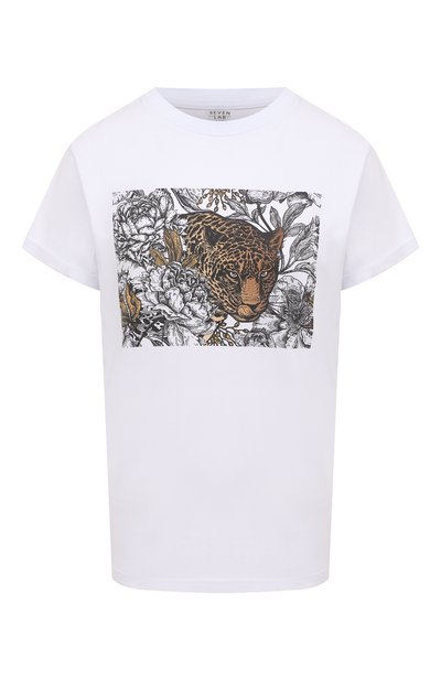 Хлопковая футболка SEVEN LAB, арт. T-Leo white, фото 1
