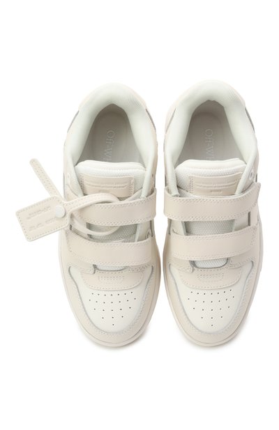 Кожаные кеды out of office OFF-WHITE кремового цвета по цене 39800 руб., арт. 0GIA005S25LEA001/31-33, фото 5 Кожаные кеды out of office OFF-WHITE, арт. 0GIA005S25LEA001/31-33, фото 5