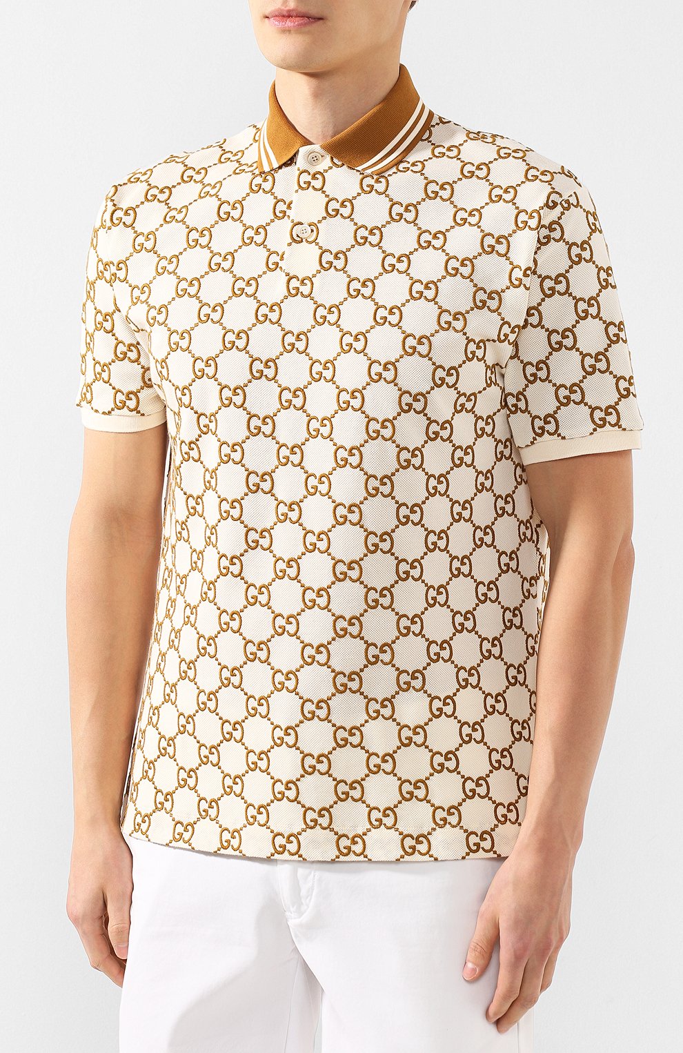 Хлопковое поло GUCCI, арт. 598956/XJB0U, фото 3