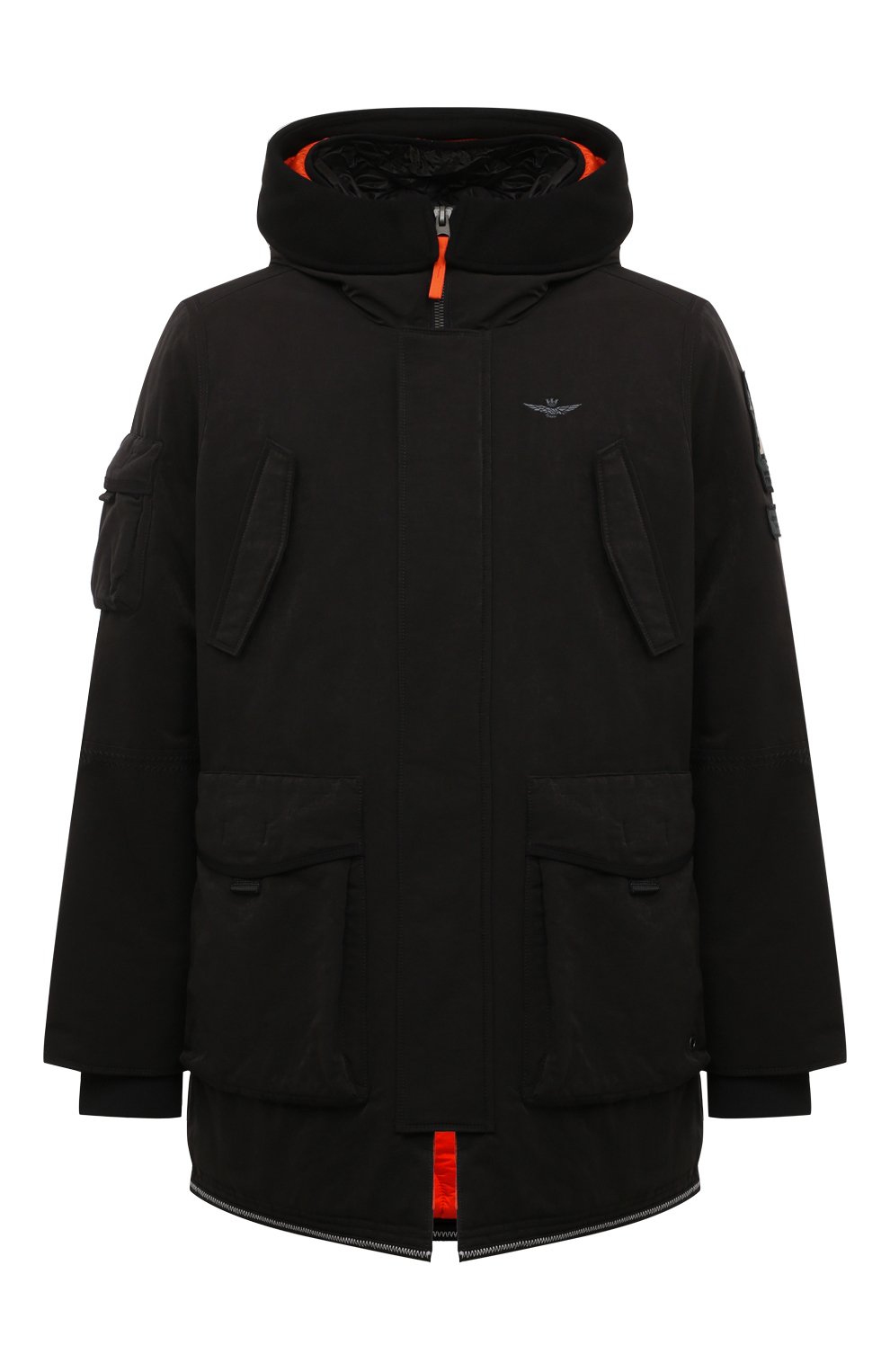 Утепленная парка AERONAUTICA MILITARE черного цвета по цене 57350 руб., арт. AB2208CT3431, фото 1 Утепленная парка AERONAUTICA MILITARE, арт. AB2208CT3431, фото 1