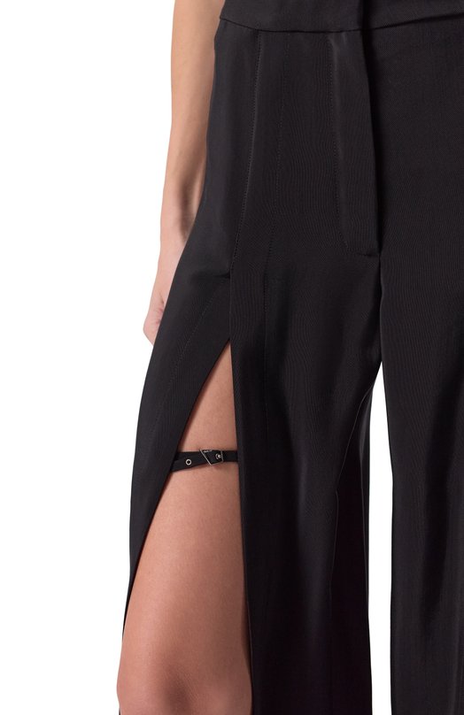 Брюки из вискозы и шерсти Mugler 25P1PA0493196 Чёрный  25P1PA0493196 Фото 5