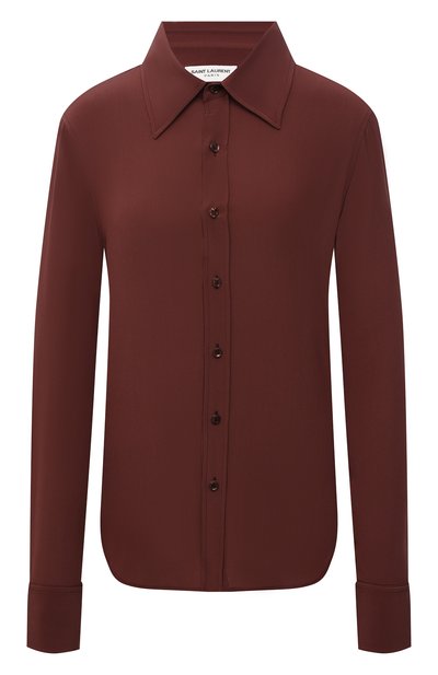Женская шелковая рубашка SAINT LAURENT, арт. 663493/Y100W