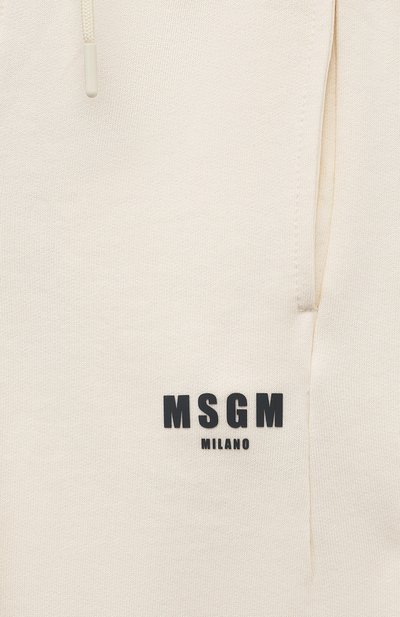 Хлопковые джоггеры MSGM KIDS, арт. S4MSJBFP267, фото 3