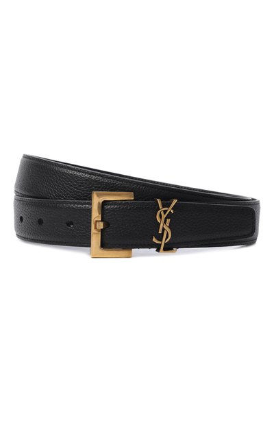 Мужской кожаный ремень SAINT LAURENT, арт. 634440/DTI0W