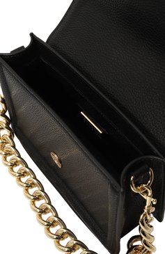 Женская сумка couture1 VERSACE JEANS COUTURE черного цвета, арт. 75VA4BFC/ZS413 | Фото 5 (Ремень/цепочка: На ремешке; Драгоценные камни: Проставлено; Размер: mini; Материал: Текстиль; Материал сплава: Проставлено; Сумки-технические: Сумки top-handle)