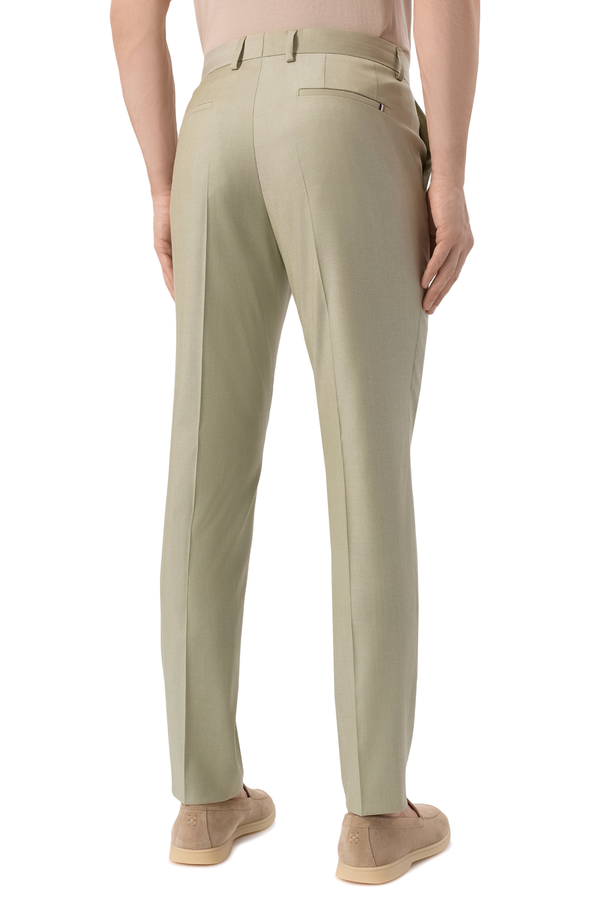 Брюки из шерсти и вискозы BOSS, арт. 50540715, фото 4