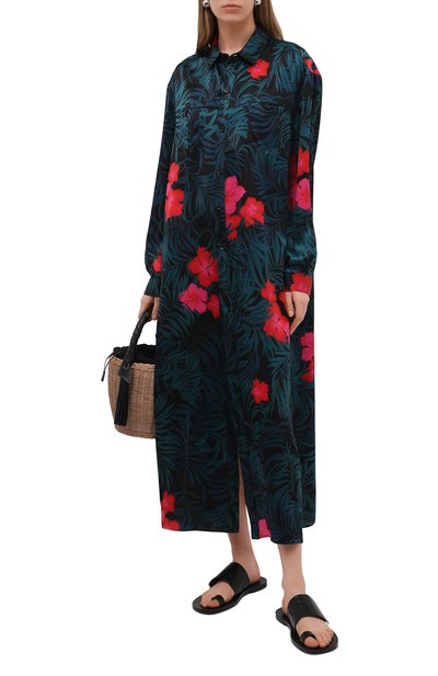 Шелковая туника SAINT LAURENT, арт. 642423/Y2C59, фото 2