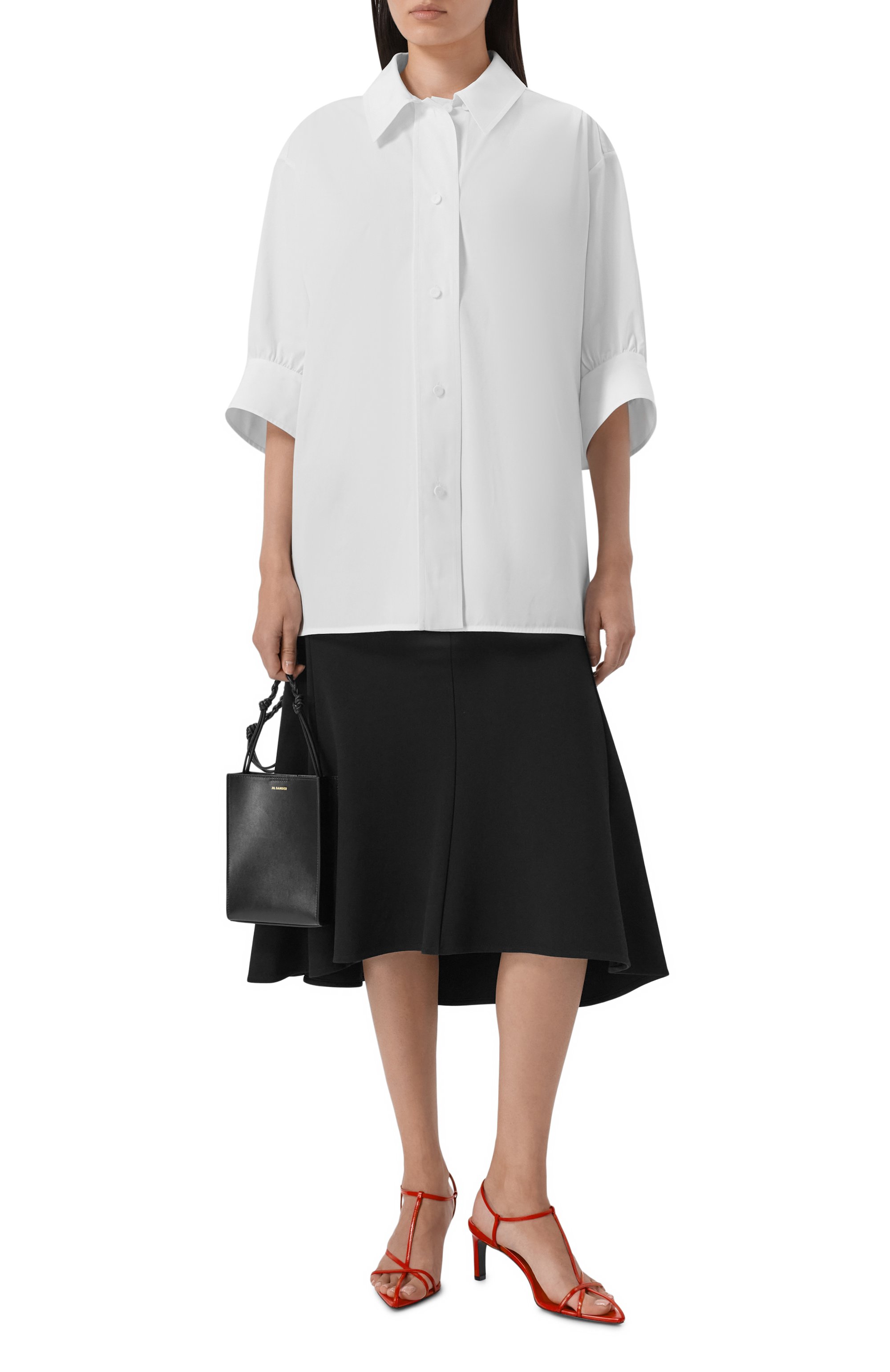 Хлопковая рубашка JIL SANDER, арт. J02DL0241/J45001, фото 2