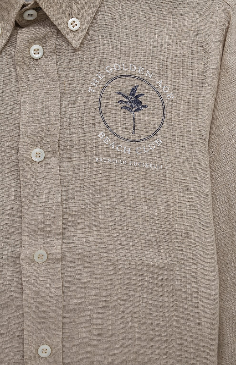 Льняная рубашка BRUNELLO CUCINELLI, арт. BM633C305A, фото 3