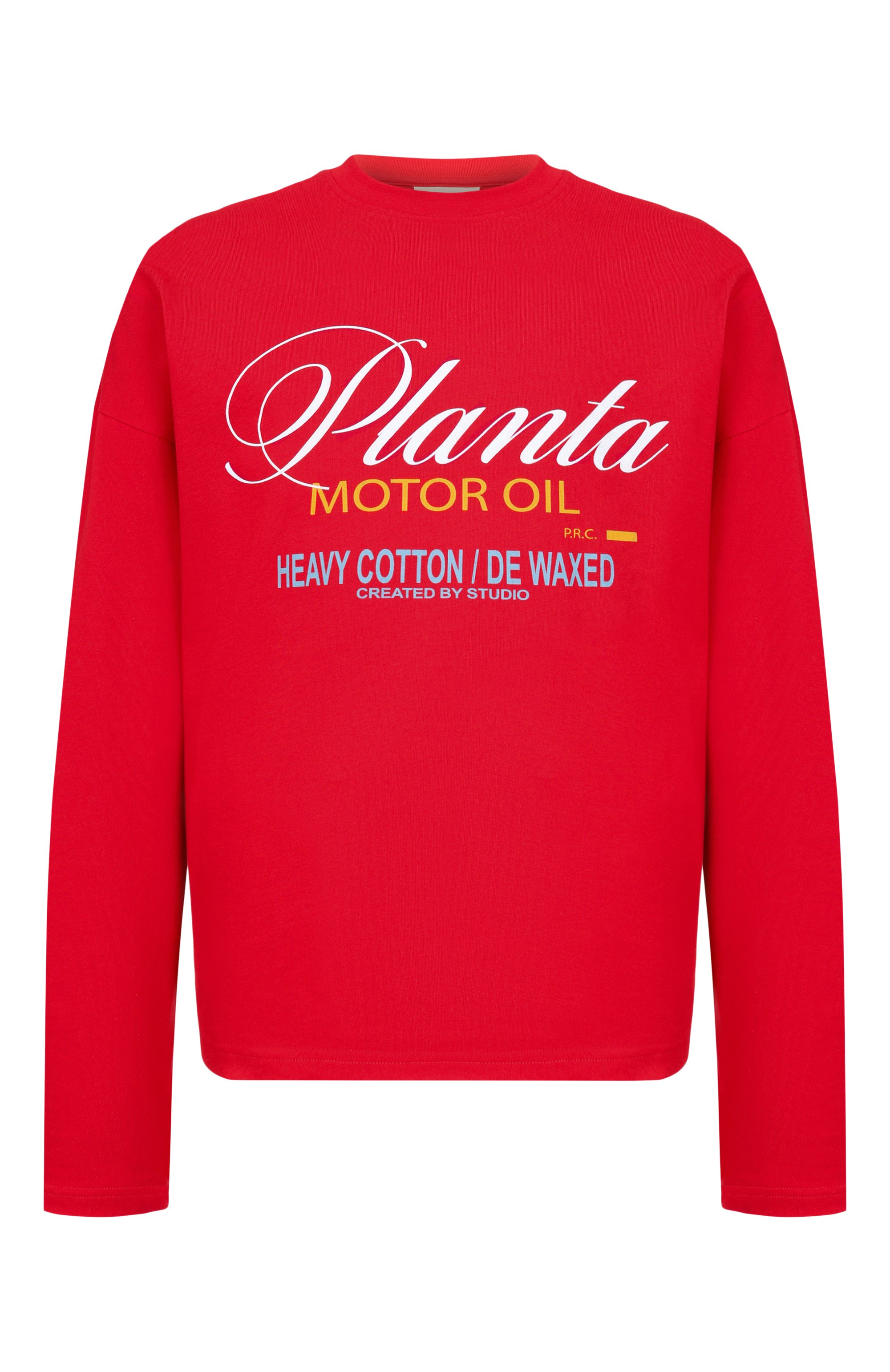 Хлопковый лонгслив PLANTA ROSA, арт. PR/L01.1/MOTOROIL-WHITE/220, фото 1