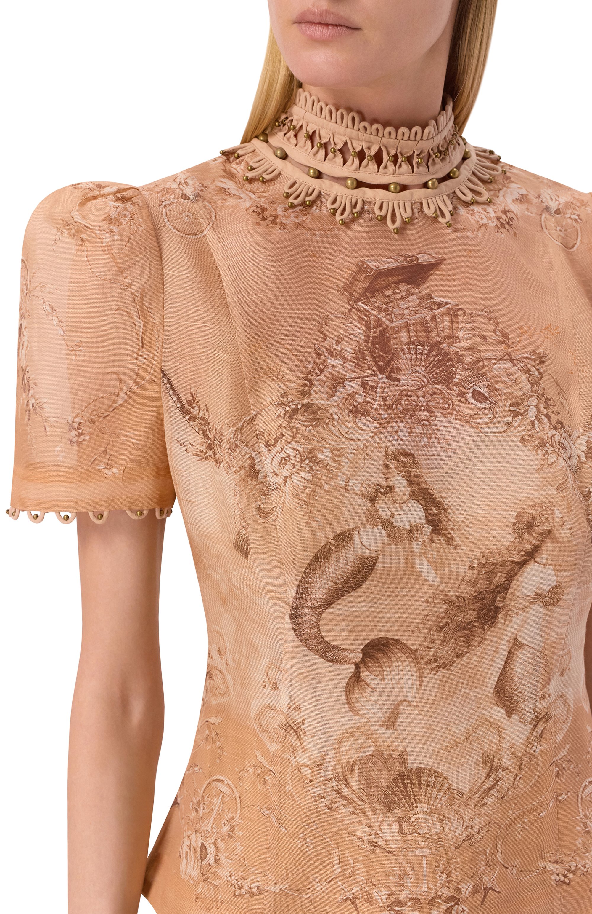 Льняной топ ZIMMERMANN, арт. 6942TC261, фото 5