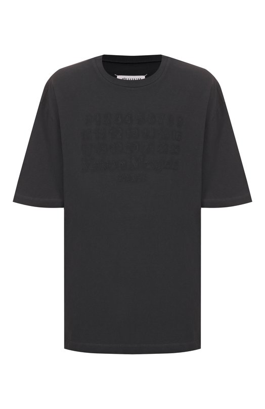Хлопковая футболка Maison Margiela S50GC0705/S24567 Чёрный S50GC0705/S24567