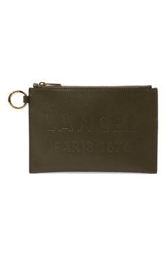 Женские кожаная папка для документов LANCEL хаки цвета, арт. A12098 | Фото 1 (Материал: Натуральная кожа; Материал сплава: Проставлено; Нос: Не проставлено)