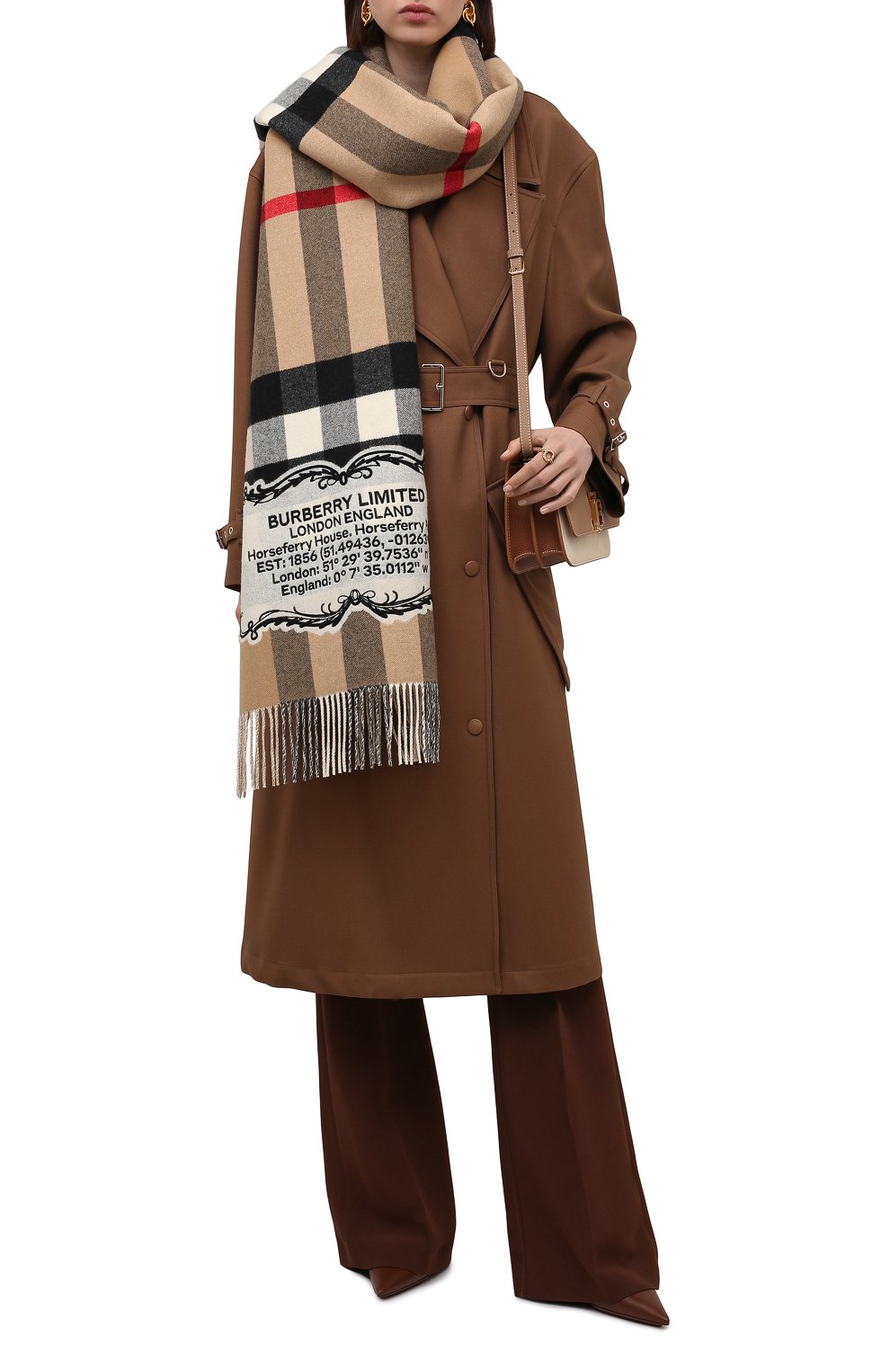 Кашемировый шарф BURBERRY, арт. 8049731, фото 2