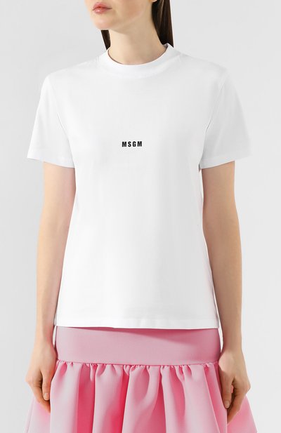 Хлопковая футболка MSGM, арт. 2841MDM100 207298, фото 3