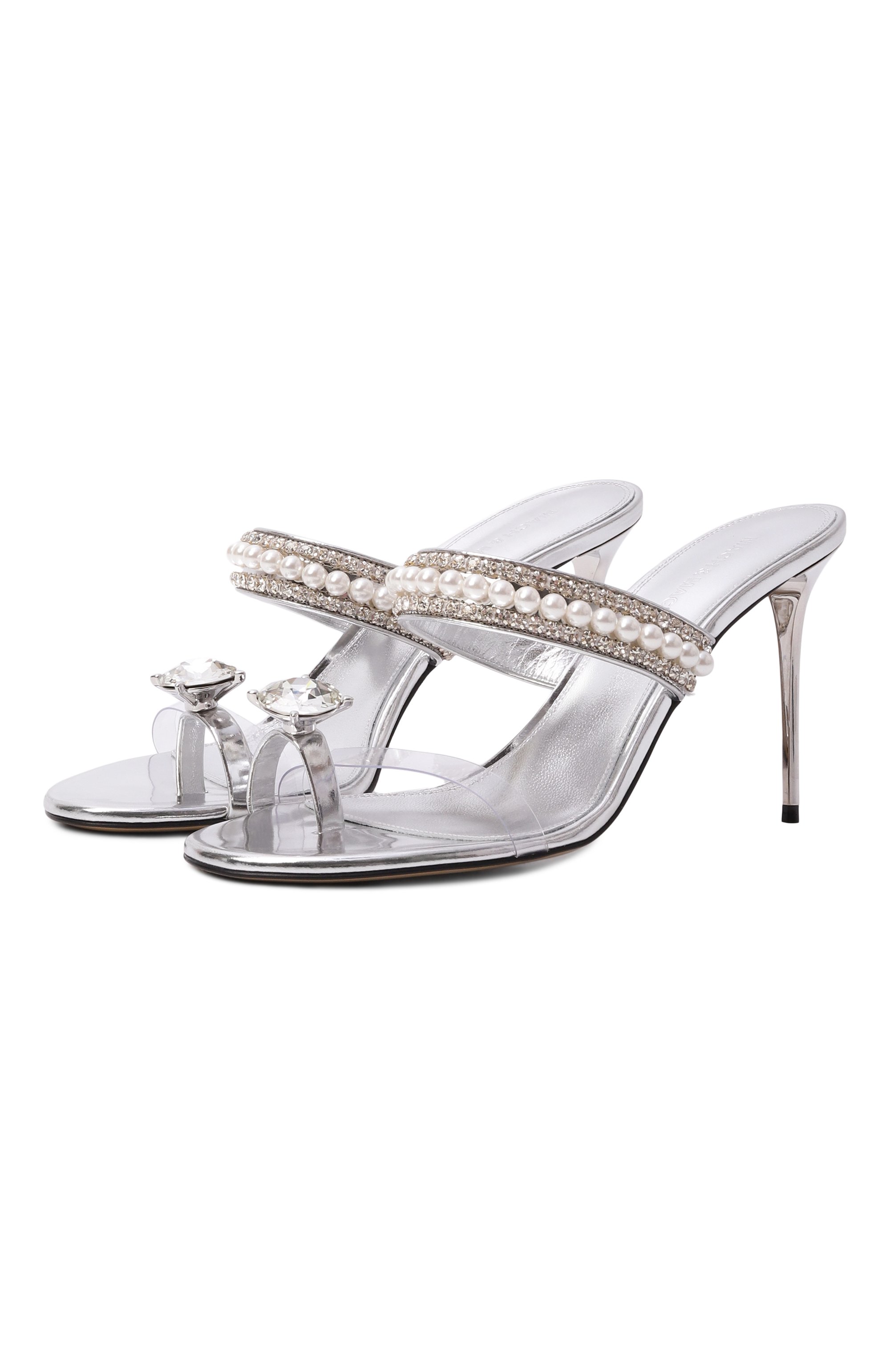 Кожаные мюли the diamond of elizabeth 95 MACH & MACH, арт. R26S111095SPESLV, фото 1