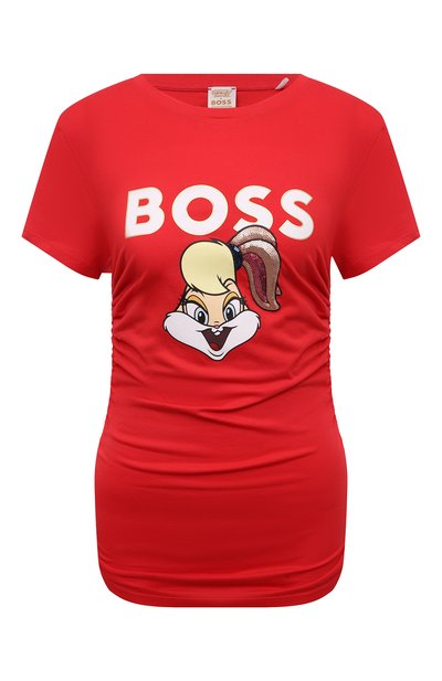 Женская хлопковая футболка looney tunes x boss BOSS, арт. 50484941