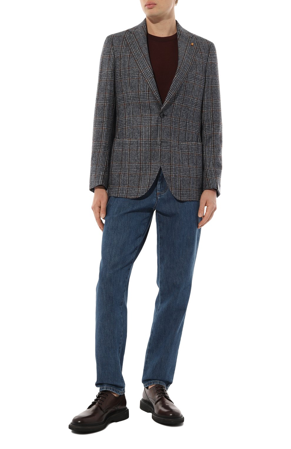 Джинсы KITON темно-синего цвета по цене 79950 руб., арт. UPKN026XC1000, фото 2 Джинсы KITON, арт. UPKN026XC1000, фото 2