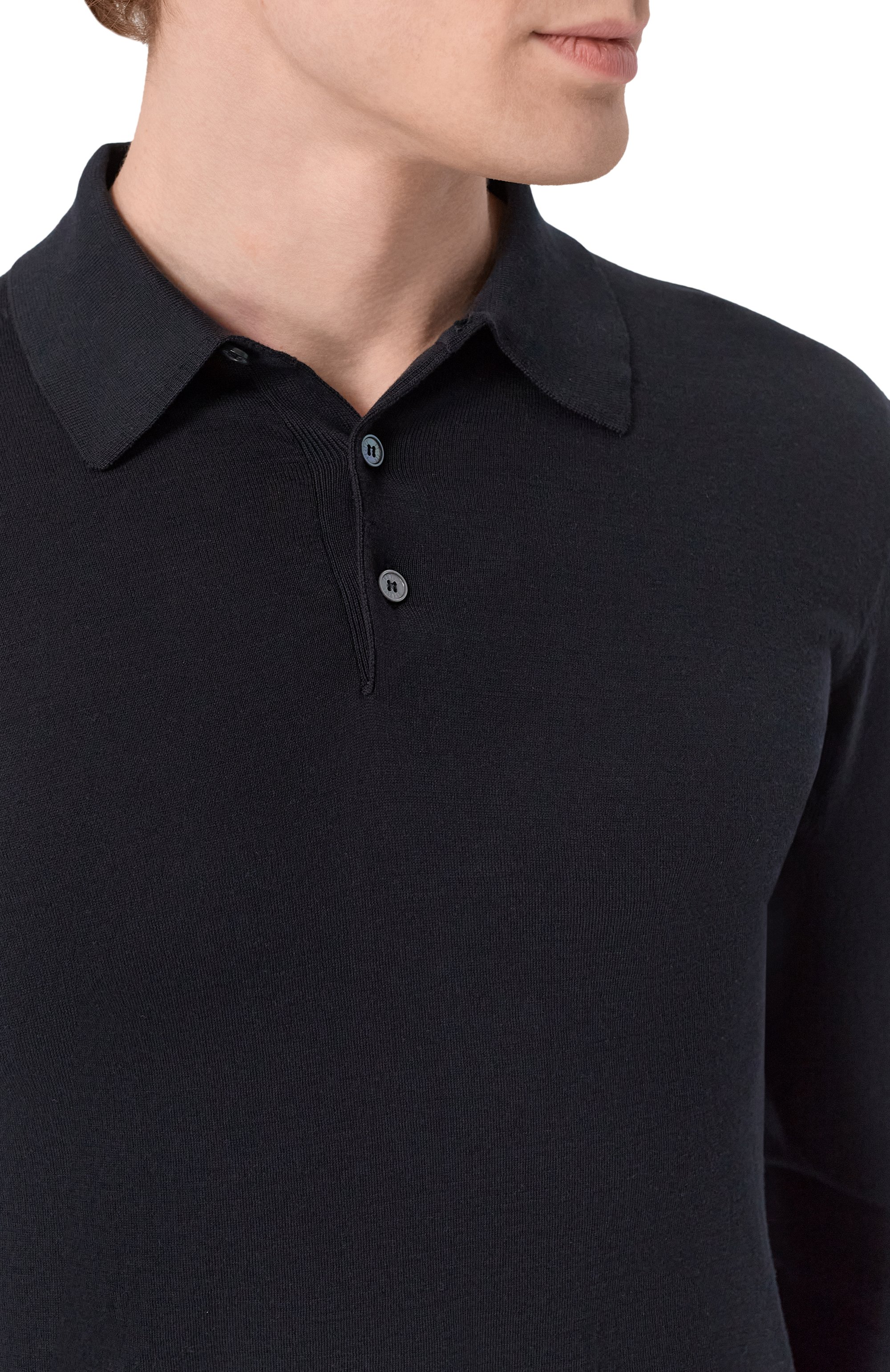 Хлопковое поло FEDELI, арт. MU0D5911/GIZA LIGHT DUSTY, фото 5