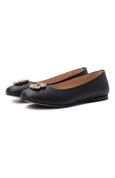 Кожаные балетки ELIE SAAB JUNIOR, арт. 80877/VAR1_001