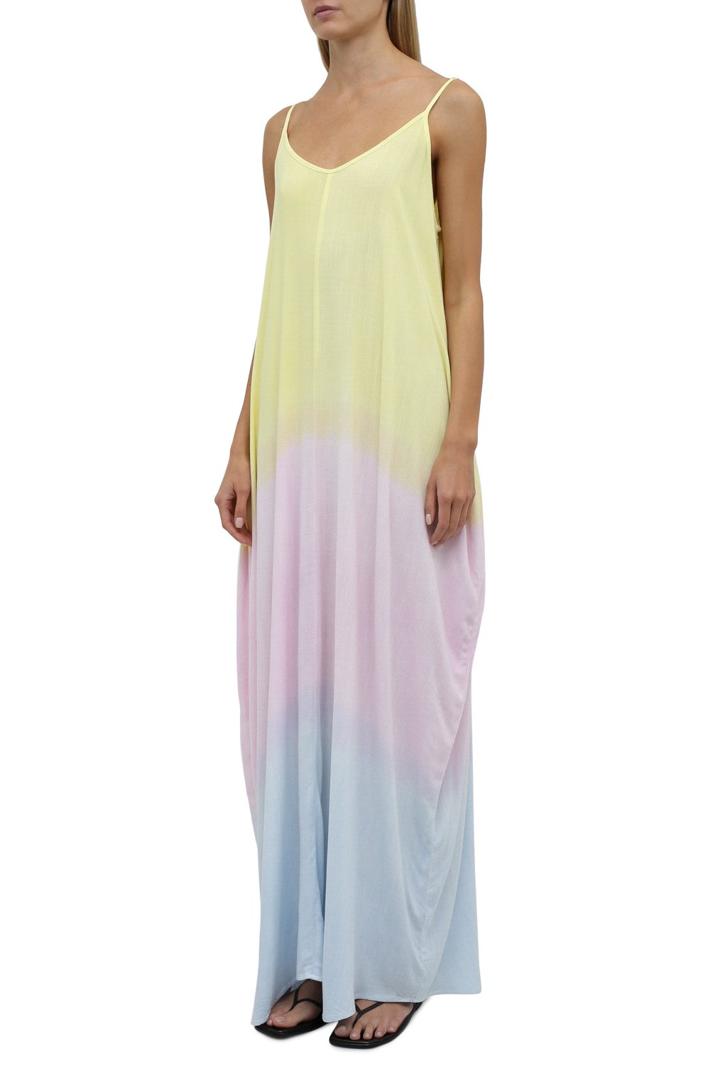 Платье из вискозы ELECTRIC AND ROSE разноцветного цвета по цене 26250 руб., арт. LFJP19-SUNSET, фото 2 Платье из вискозы ELECTRIC AND ROSE, арт. LFJP19-SUNSET, фото 2