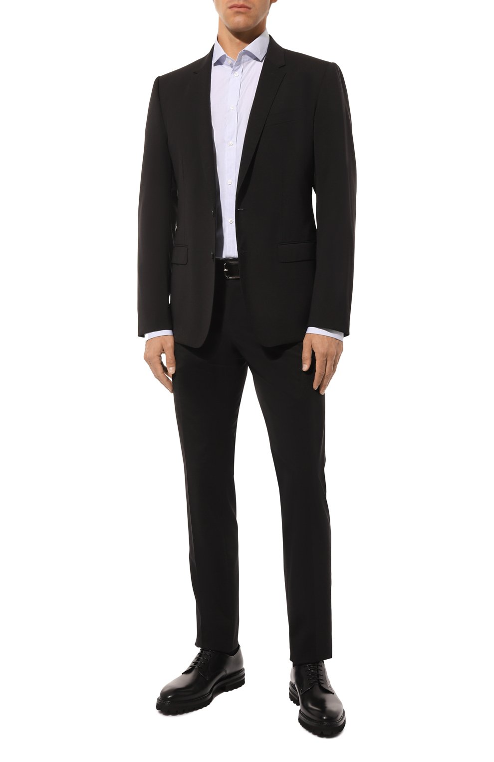 Кожаные дерби W.GIBBS черного цвета по цене 52400 руб., арт. 7260002/B0X ANTIC W00LEN, фото 2 Кожаные дерби W.GIBBS, арт. 7260002/B0X ANTIC W00LEN, фото 2