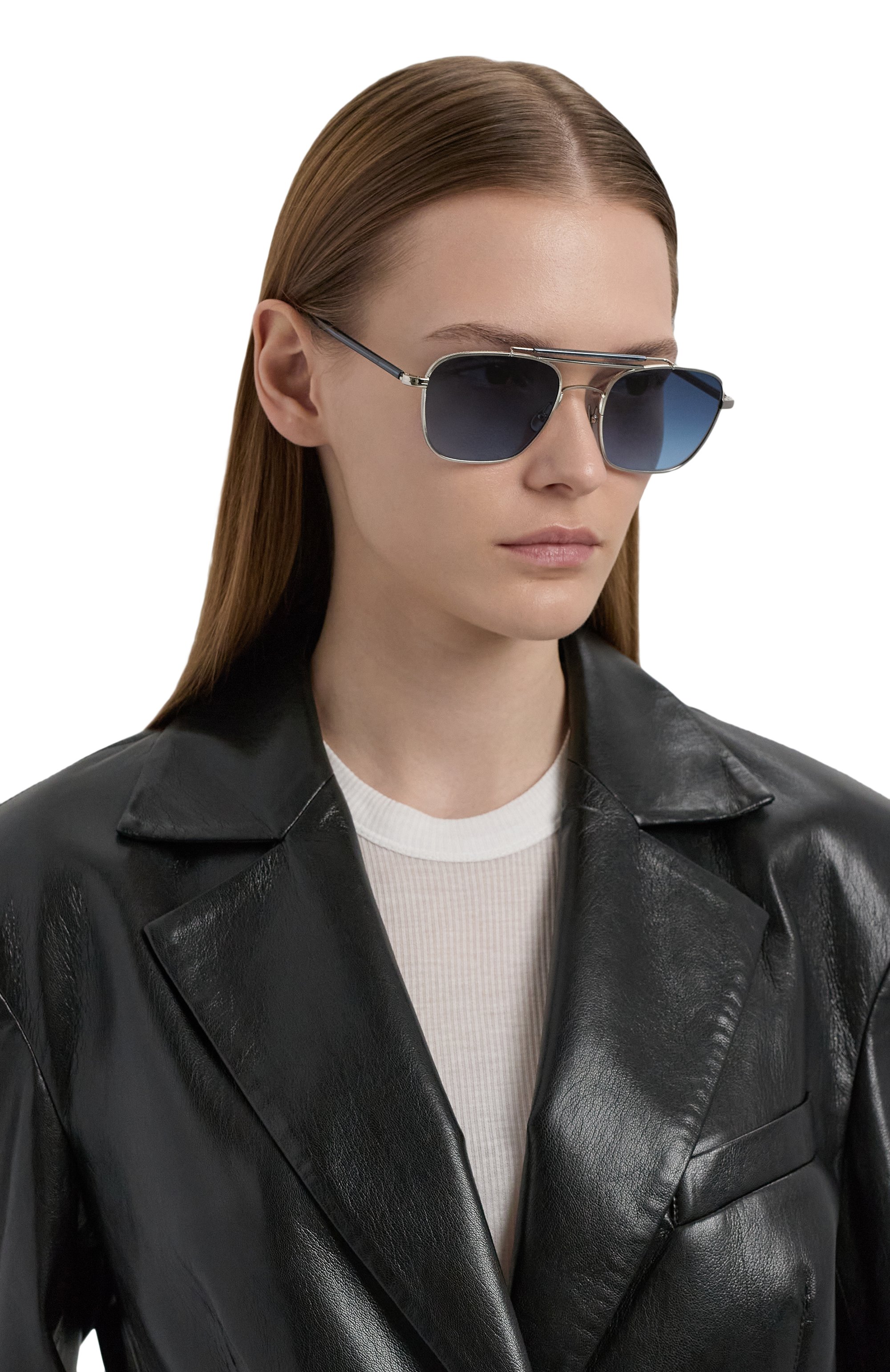 Солнцезащитные очки MOSCOT, арт. GAFILTA SUN SILVER/NAVY/DENIM BLUE, фото 3