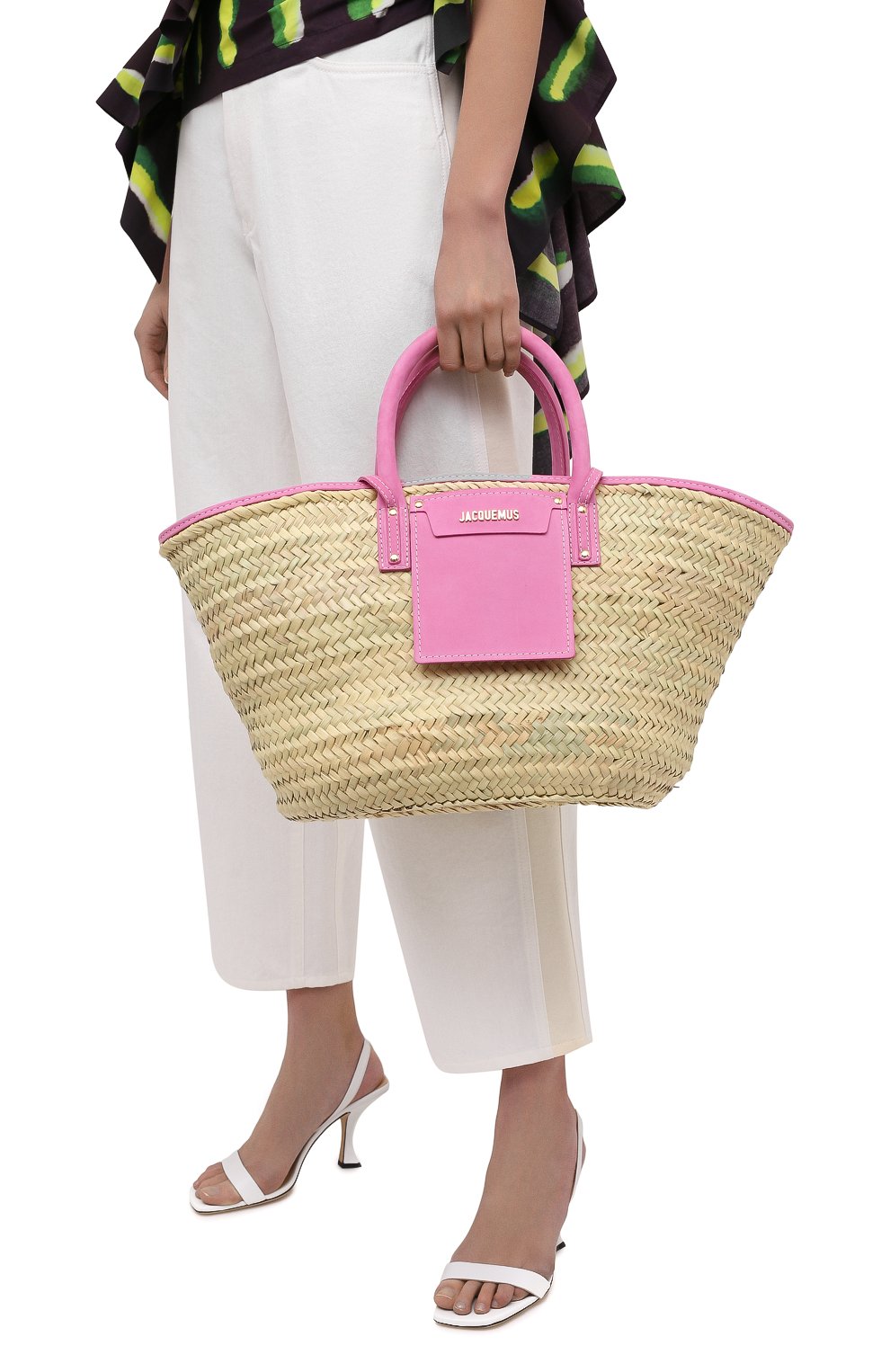 Сумка-шопер le panier soleil JACQUEMUS бежевого цвета по цене 46950 руб., арт. 211BA11/308450, фото 2 Сумка-шопер le panier soleil JACQUEMUS, арт. 211BA11/308450, фото 2