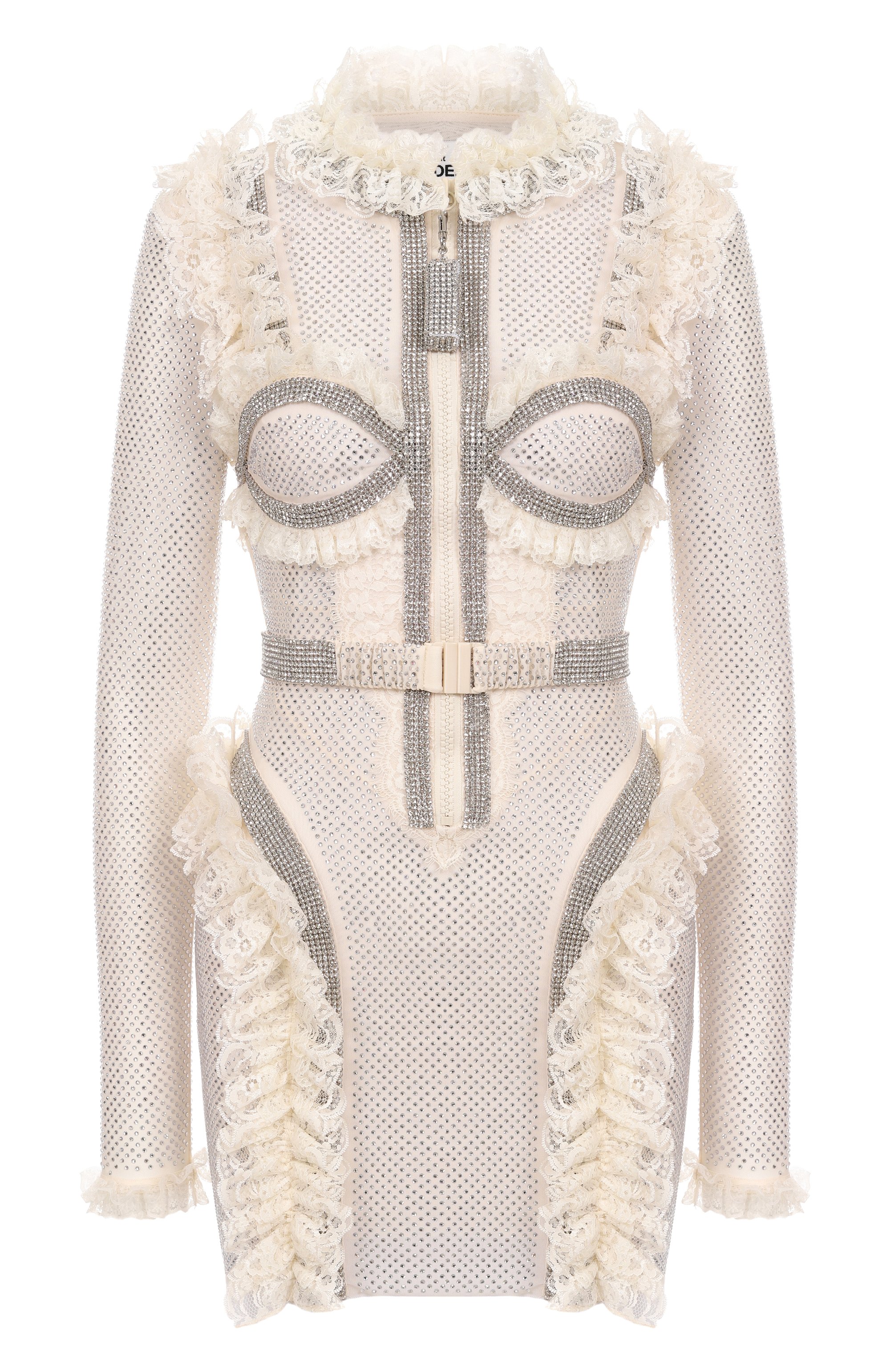 Платье с отделкой стразами SELF-PORTRAIT, арт. SS25-CK-022SB-C, фото 1