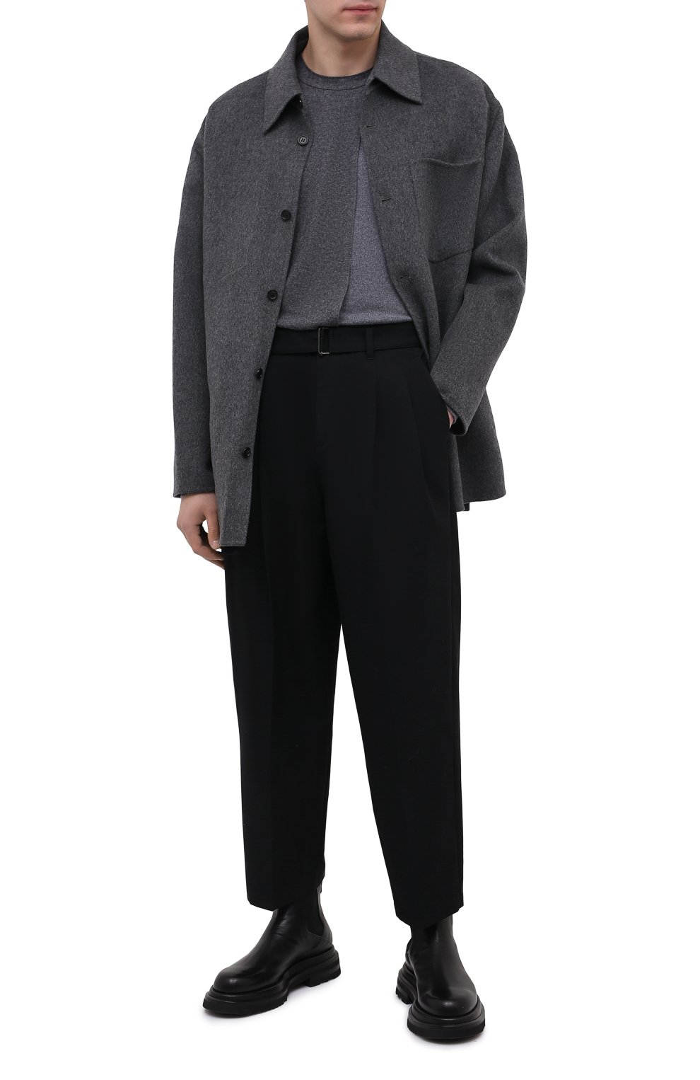 Шерстяные брюки KAZUYUKI KUMAGAI черного цвета по цене 53450 руб., арт. AP12-208, фото 2 Шерстяные брюки KAZUYUKI KUMAGAI, арт. AP12-208, фото 2