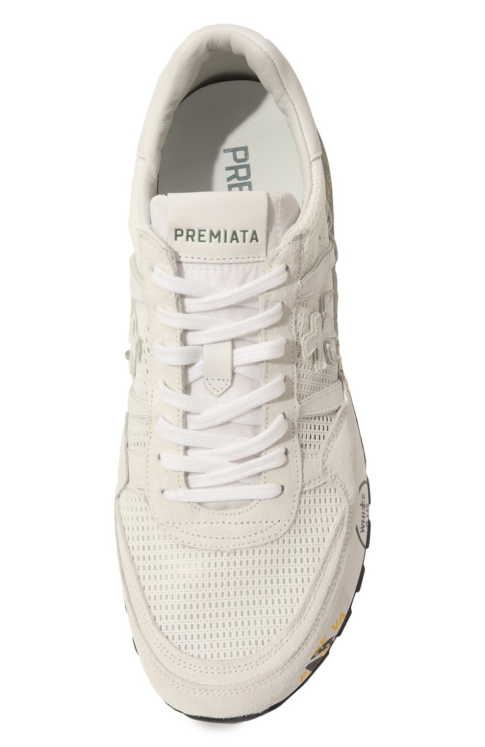 Комбинированные кроссовки landeck PREMIATA белого цвета по цене 28100 руб., арт. LANDECK/VAR6213, фото 6 Комбинированные кроссовки landeck PREMIATA, арт. LANDECK/VAR6213, фото 6