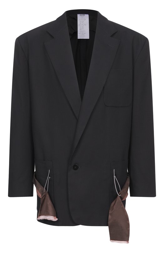 Хлопковый пиджак Magliano MGSS26JA01012 Чёрный MGSS26JA01012