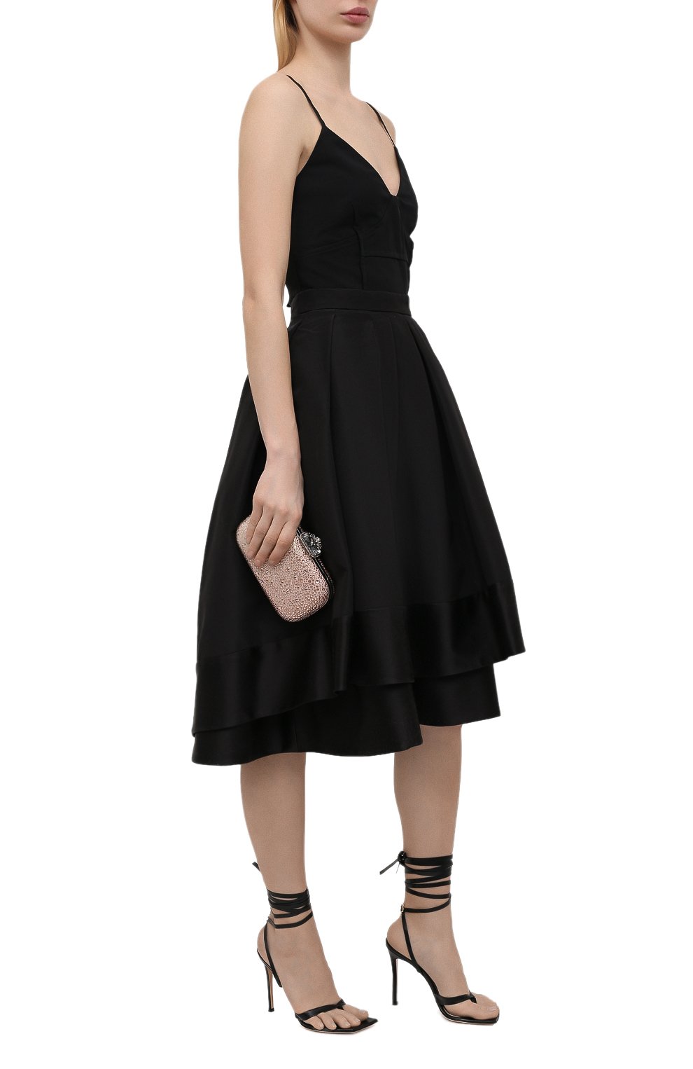 Кожаные босоножки ribbon GIANVITO ROSSI, арт. G32006.15RIC.NAPNER0, фото 2