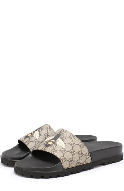 Шлепанцы на толстой подошве с принтом GUCCI, арт. 456243/K5V00, фото 1