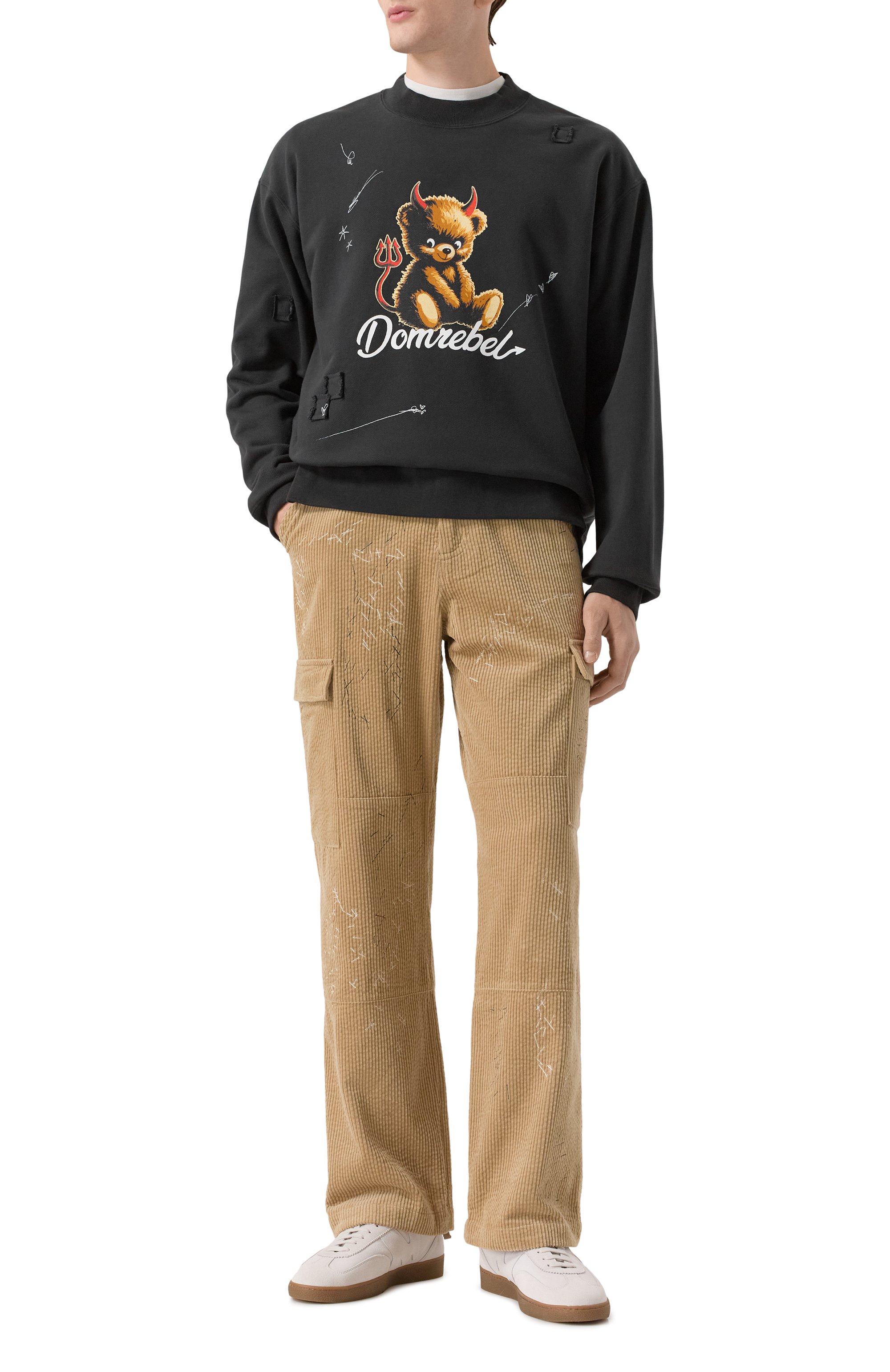 Хлопковый свитшот DOMREBEL, арт. M DIABL0 BEAR/SWEATSHIRT, фото 2