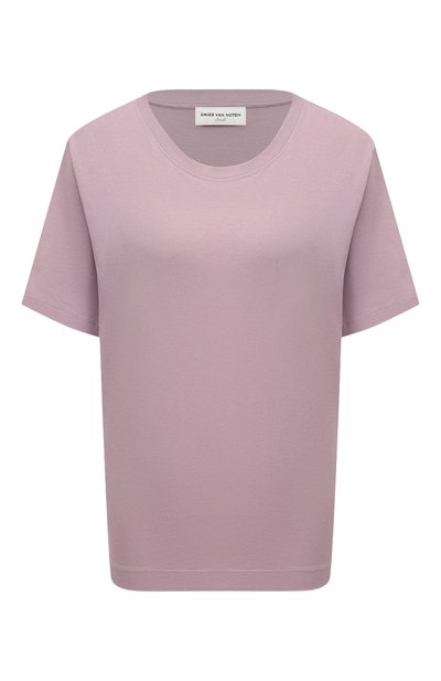 Женская хлопковая футболка DRIES VAN NOTEN, арт. 011101-8600