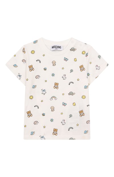 Хлопковая футболка MOSCHINO, арт. MUM04H/LABA6
