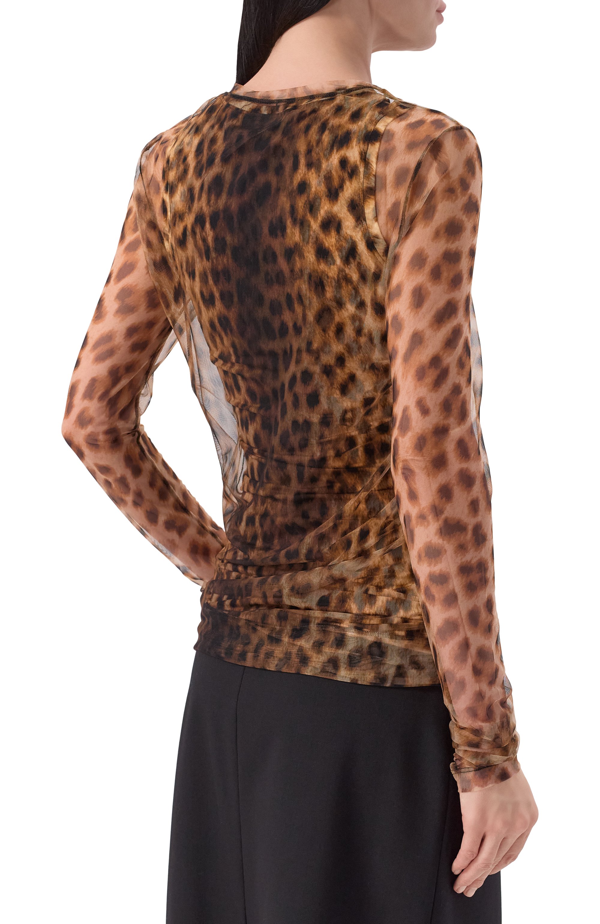 Топ SPORTMAX леопардового цвета по цене 41950 руб., арт. SPXZEBU, фото 4 Топ SPORTMAX, арт. SPXZEBU, фото 4