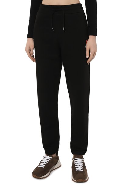 Хлопковые джоггеры KENZO черного цвета по цене 37050 руб., арт. FC62PA7004MF, фото 3 Хлопковые джоггеры KENZO, арт. FC62PA7004MF, фото 3