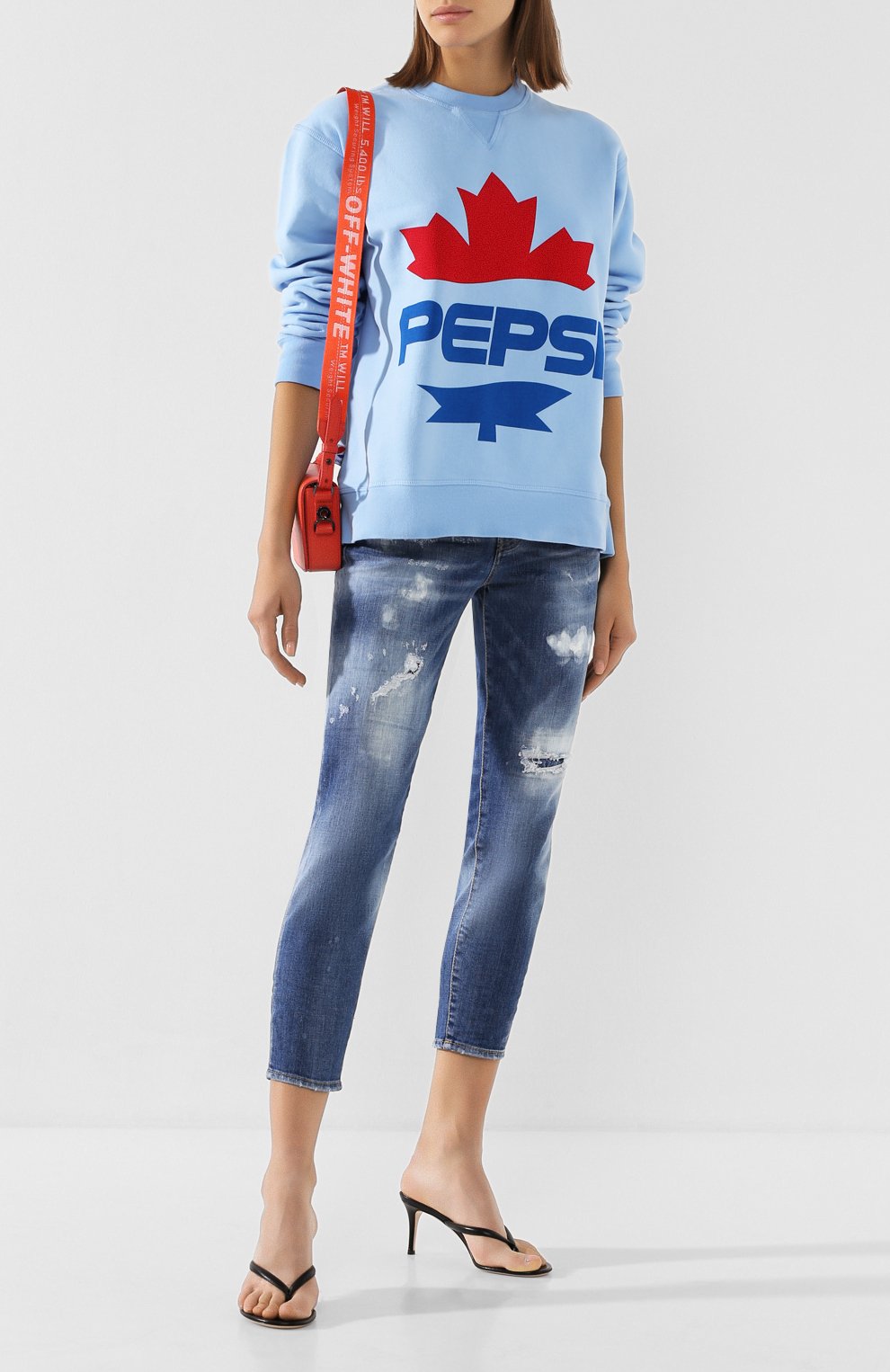 Джинсы DSQUARED2 синего цвета по цене 43900 руб., арт. S72LB0279/S30664, фото 2 Джинсы DSQUARED2, арт. S72LB0279/S30664, фото 2