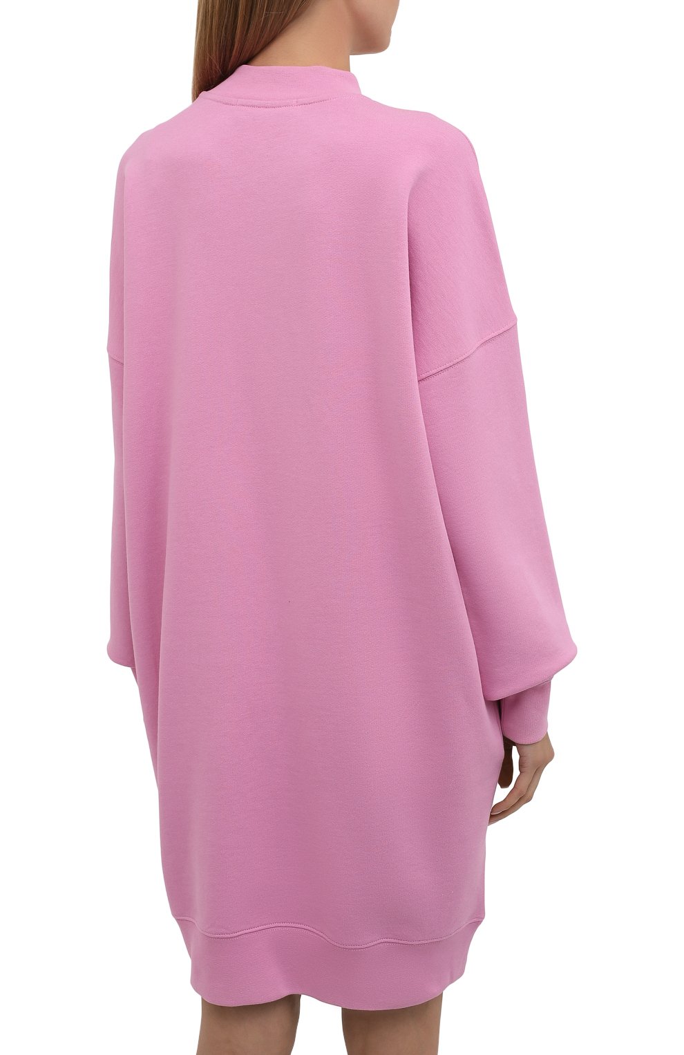 Хлопковое платье MSGM розового цвета по цене 32150 руб., арт. 3141MDA511 217799, фото 4 Хлопковое платье MSGM, арт. 3141MDA511 217799, фото 4