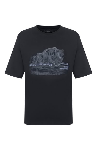 Мужская хлопковая футболка STEFANO RICCI, арт. MNH6205350/LUXT